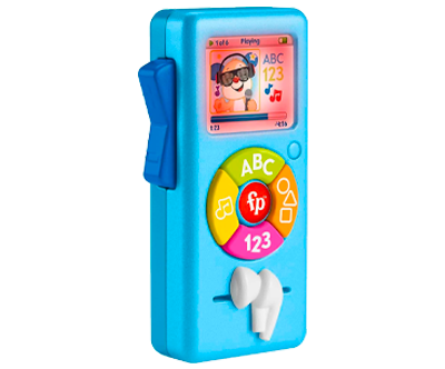 Baby Learning Toy Puppy's Music Player with Lights & Fine Motor Activities for Ages 6+ Months, Blue